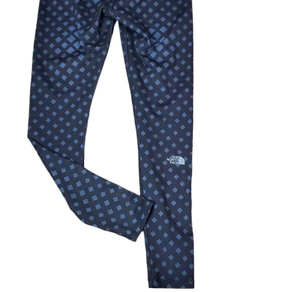 The North Face Black & Gray Diamond Pattern Flash Dry Leggings - Picture 3 of 5
